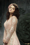 BABY PINK INDIAN DESIGNER WEDDING AND BRIDAL GOWN - Asian Party Wear