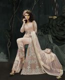 BABY PINK INDIAN DESIGNER WEDDING AND BRIDAL GOWN - Asian Party Wear