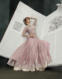 PINK LAVENDER INDIAN DESIGNER WEDDING AND BRIDAL GOWN - Asian Party Wear