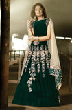 ZF15001 GREEN ZOYA FEELINGS WEDDING WEAR VELVET DRESS - Asian Party Wear