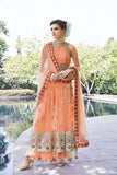 16004 Orange Zoya Crystal - Wedding Wear Lehenga - Asian Party Wear