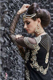 16005 BLACK ZOYA CRYSTAL WEDDING WEAR LEHENGA - Asian Party Wear