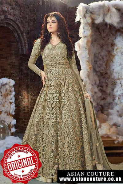 ZOYA EMERAID ZY-18001A GREY WEDDING DRESS - Asian Party Wear